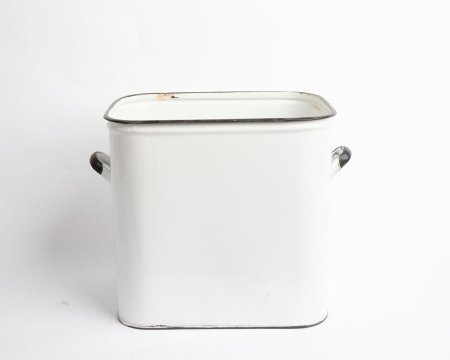 Hospital Table Bin in Enamel 